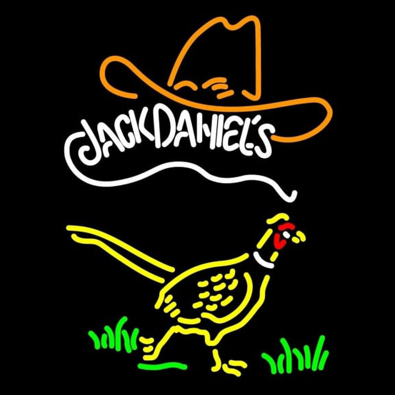 Pheasant and Jack Daniels Neon Sign