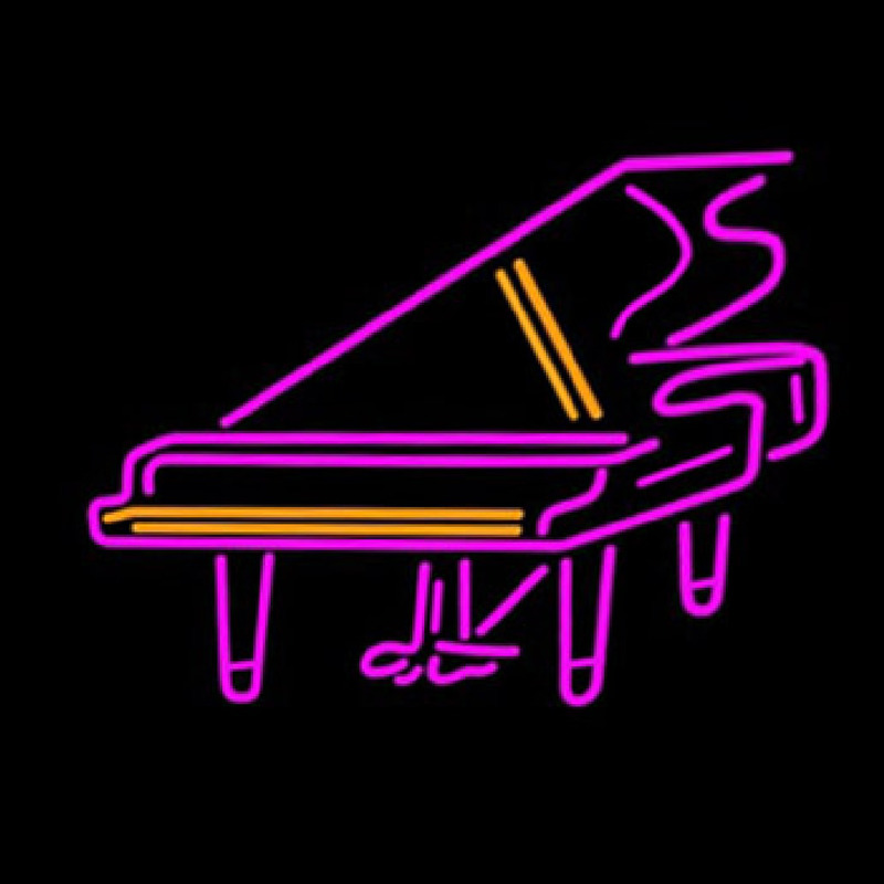 Piano Logo Neon Sign