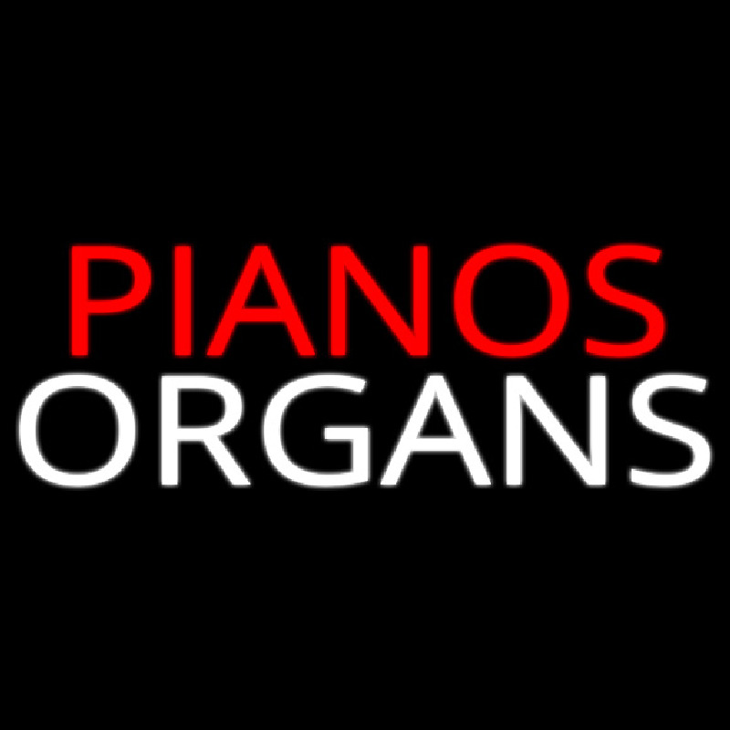 Pianos Organs Block 1 Neon Sign