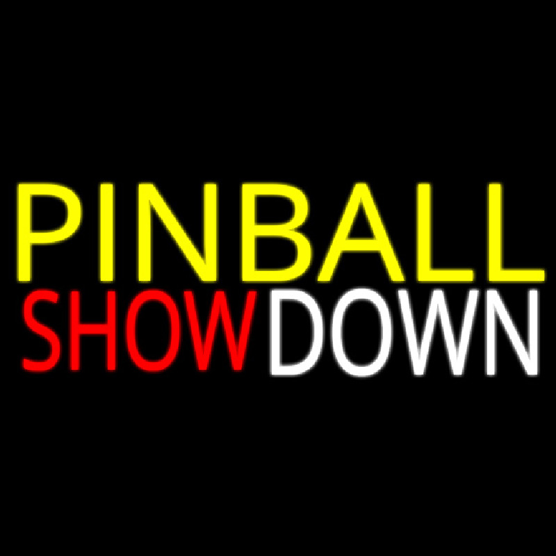 Pinball Showdown 2 Neon Sign