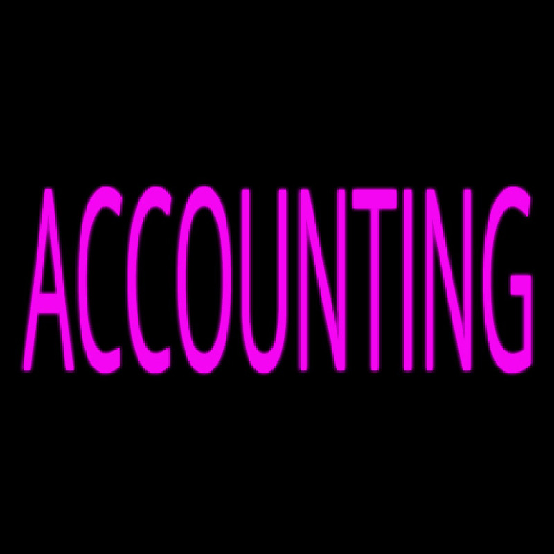 Pink Accounting Neon Sign