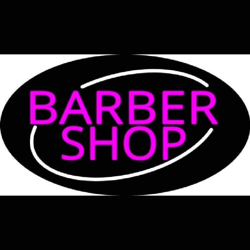 Pink Barber Shop Neon Sign