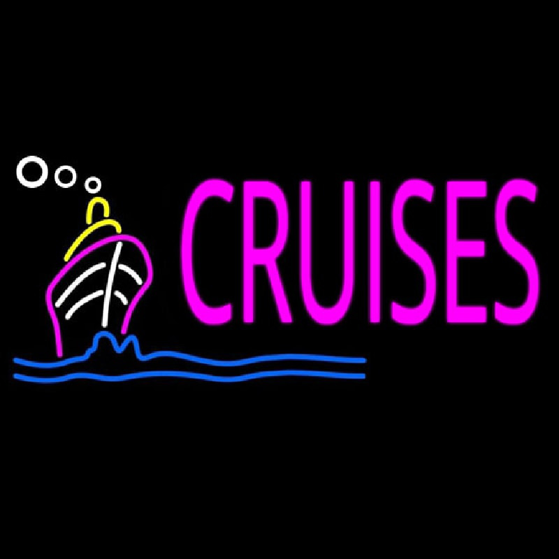 Pink Cruises Neon Sign