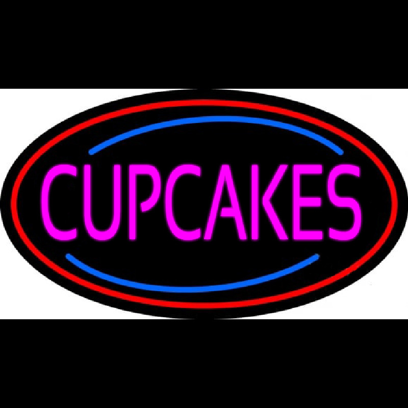 Pink Cupcakes Neon Sign