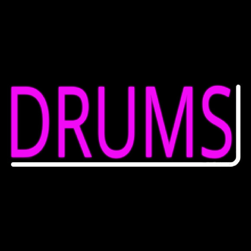 Pink Drums 1 Neon Sign