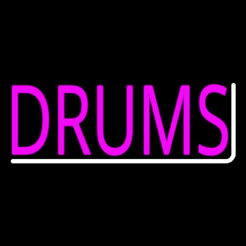 Pink Drums 2 Neon Sign
