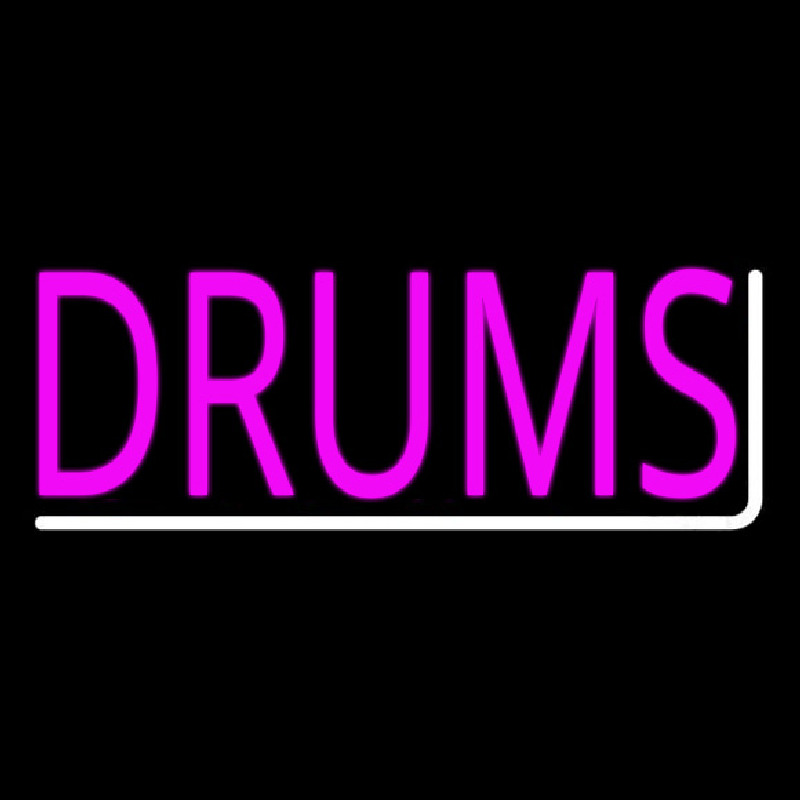 Pink Drums Neon Sign