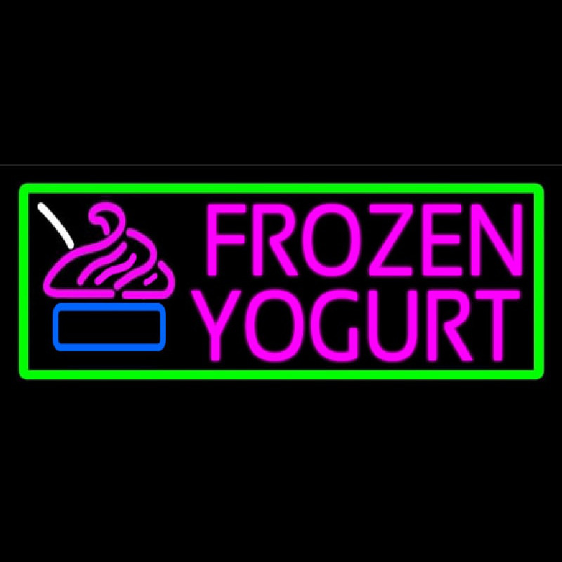 Pink Frozen Yogurt Neon Sign