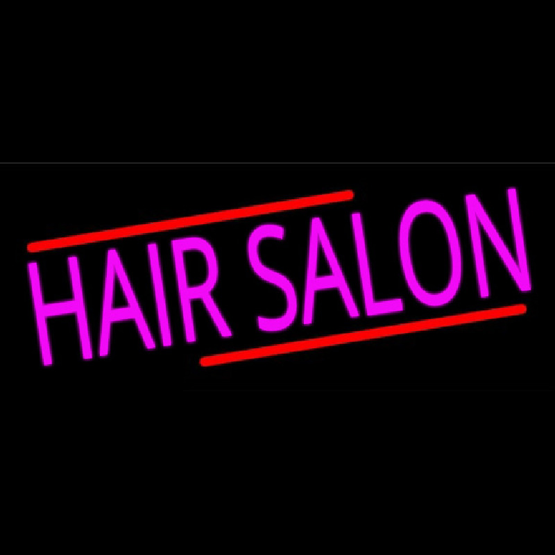 Pink Hair Salon Neon Sign