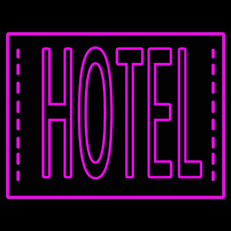 Pink Hotel Neon Sign