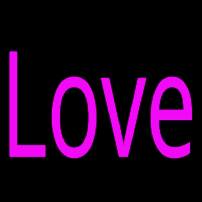 Pink Love Neon Sign