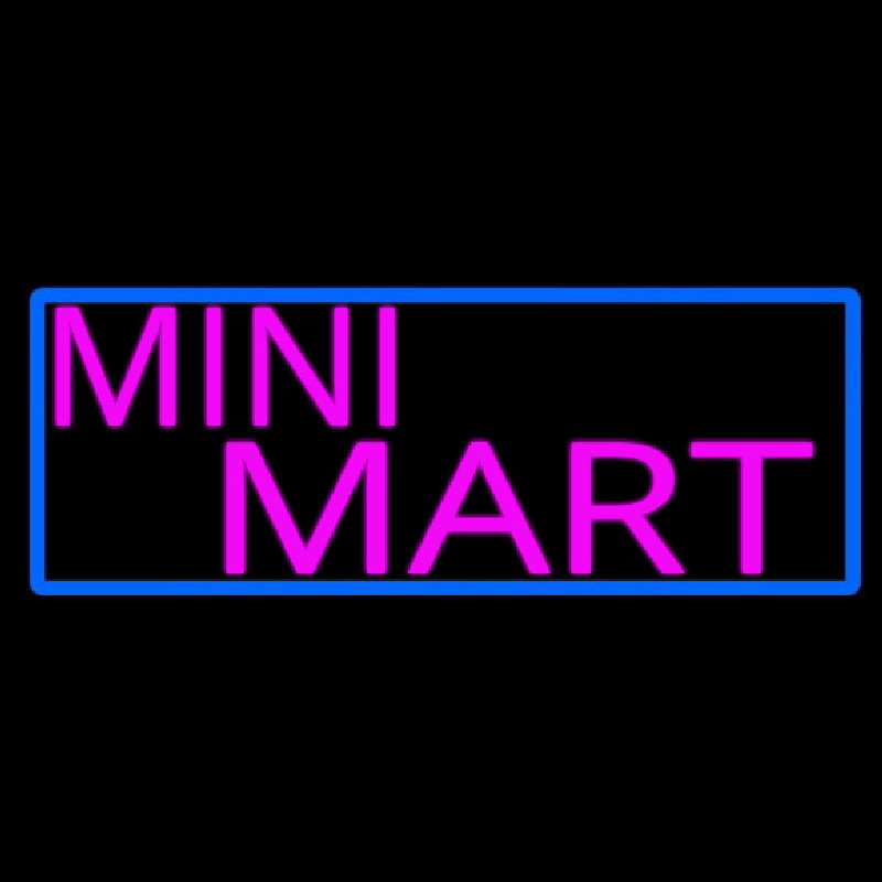 Pink Mini Mart Neon Sign