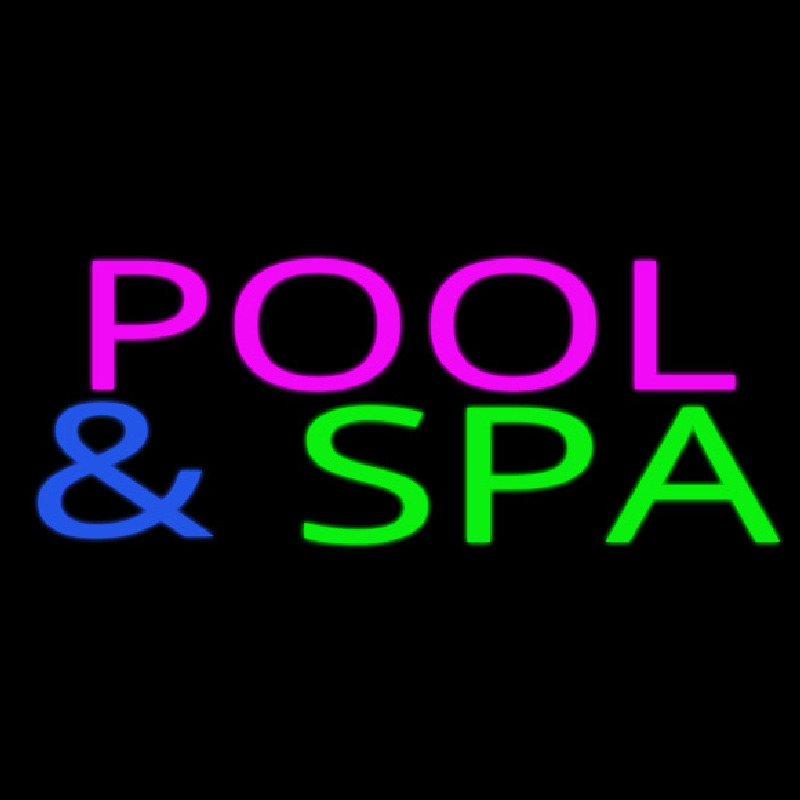 Pink Pool And Spa Neon Sign