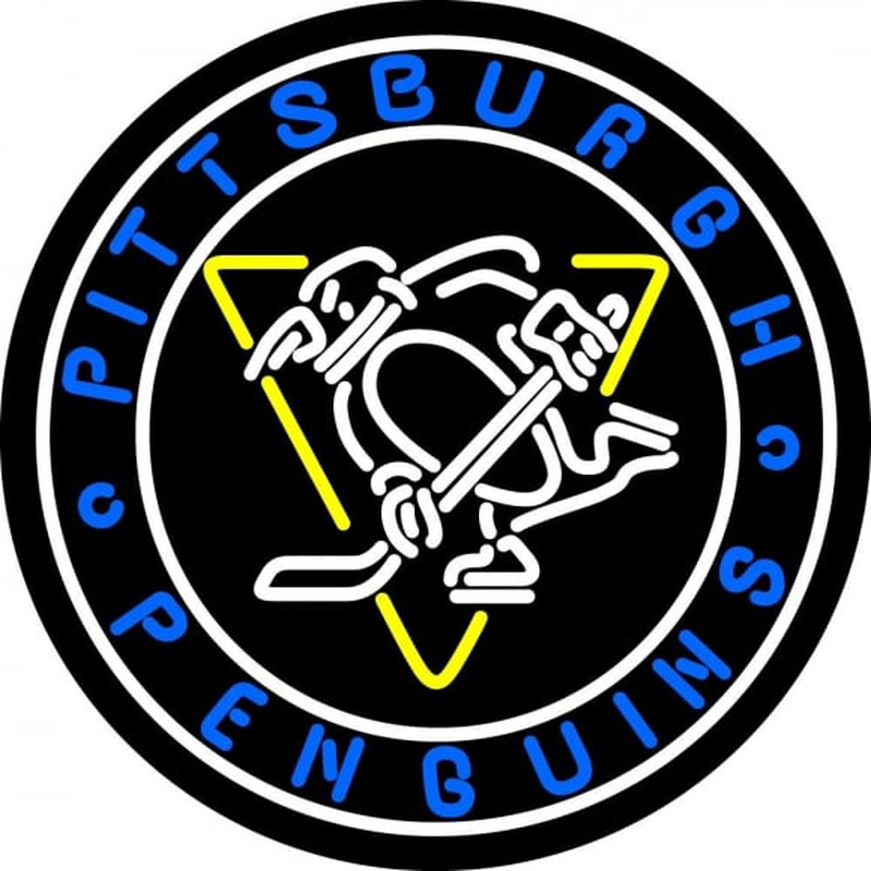 Pittsburgh Penguins Primary 1967 68 Logo Nhl Neon Sign Pittsburgh Penguins Primary 1967 68 Logo Nhl Neon Sign