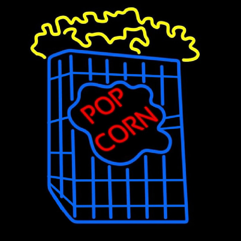 Popcorn With Logo Neon Sign