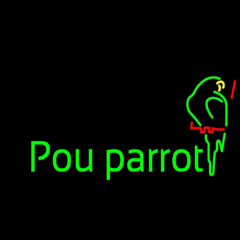 Pou Parrot Neon Sign