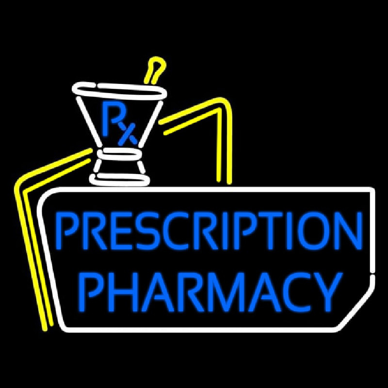 Prescription Pharmacy Neon Sign