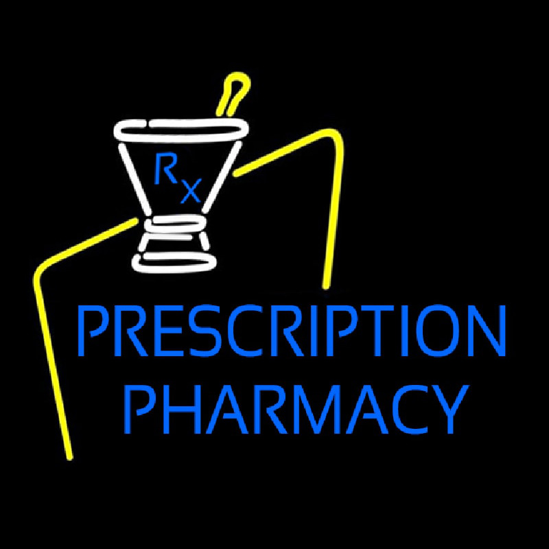 Prescription Pharmacy Neon Sign
