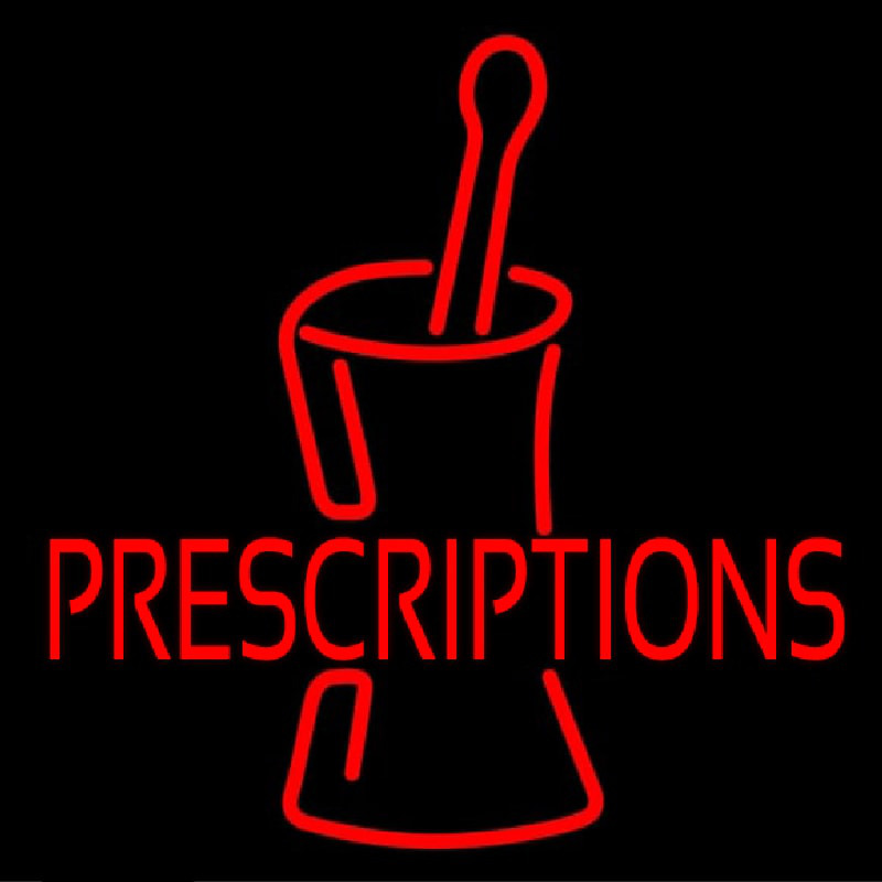 Prescriptions Neon Sign