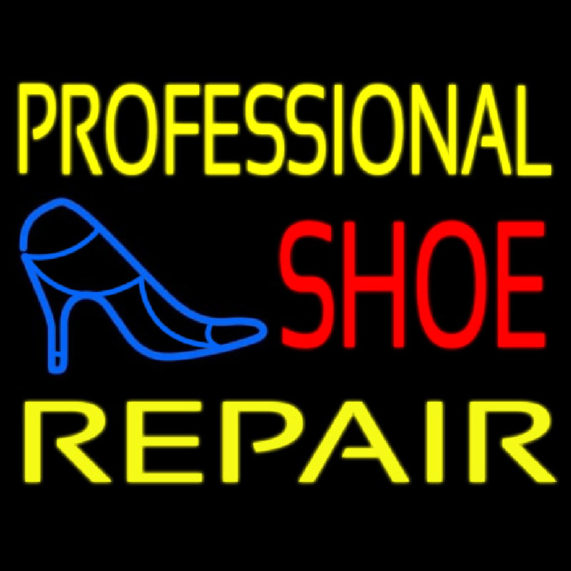 Professional Shoe Repair Neon Sign