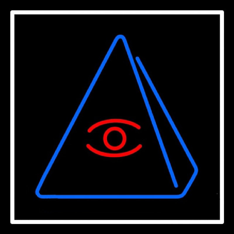 Psychic Eye Pyramid Neon Sign