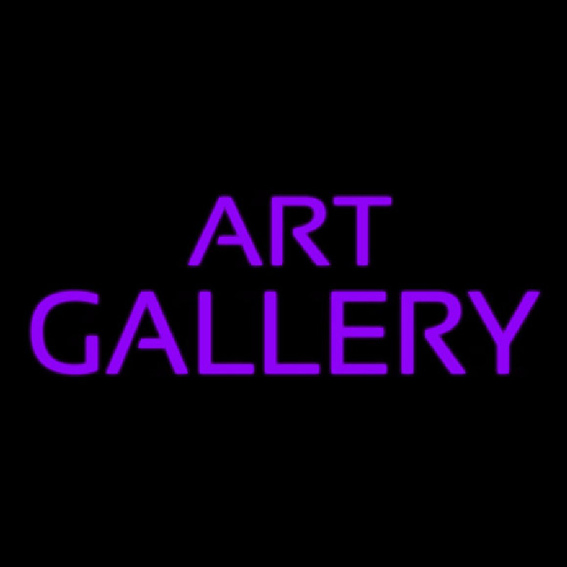 Purple Art Gallery Neon Sign