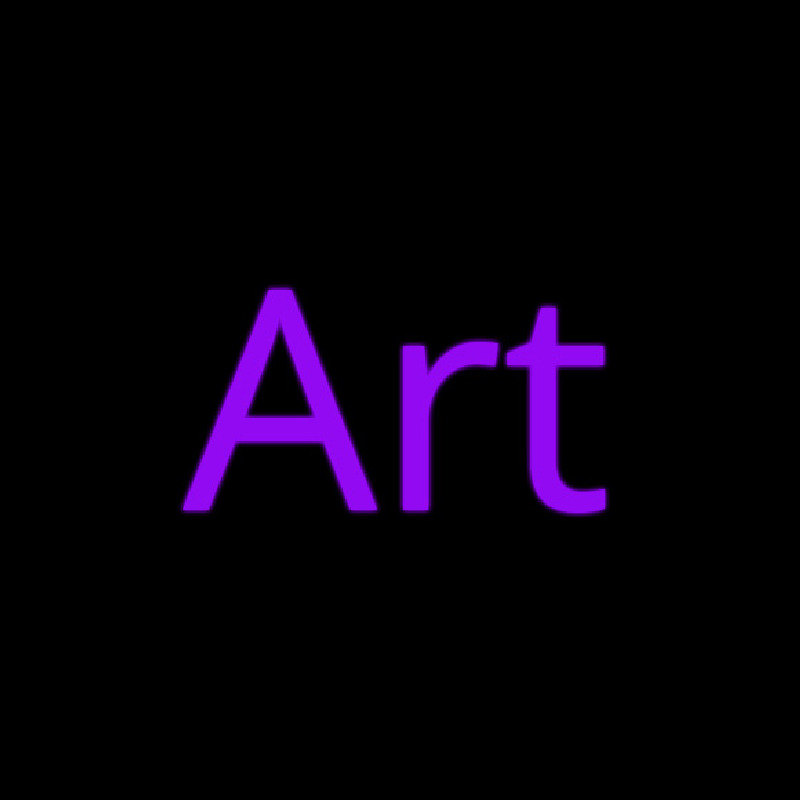 Purple Art Neon Sign