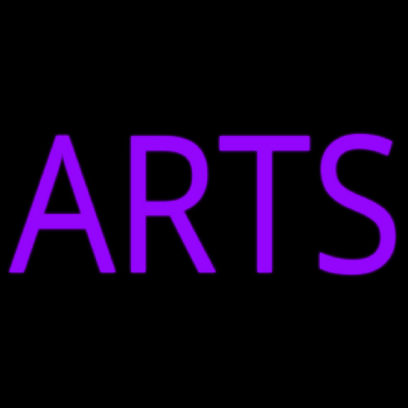 Purple Arts Neon Sign