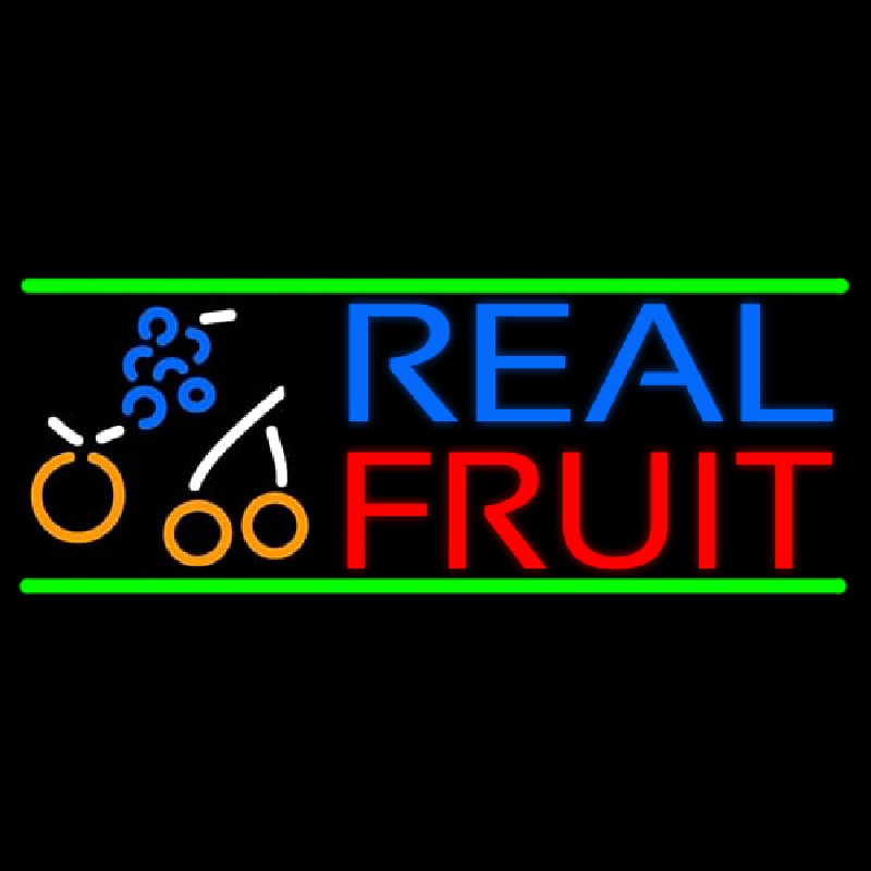 Real Fruit Smoothies Neon Sign