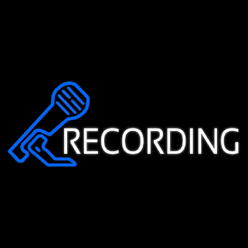 Recording 2 Neon Sign