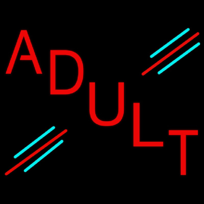 Red Adult Neon Sign