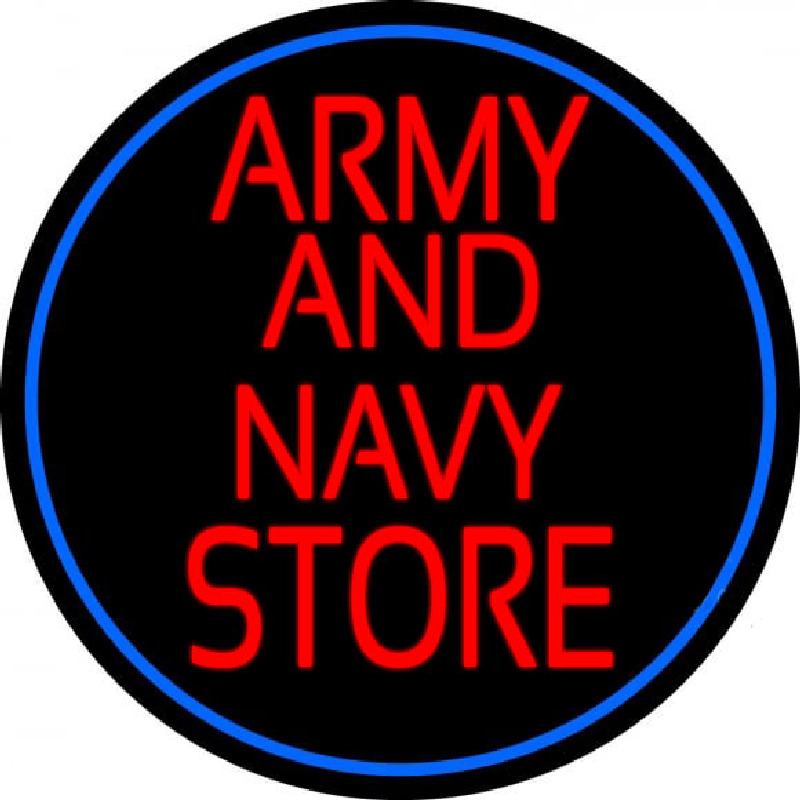 Red Army And Navy Store Neon Sign