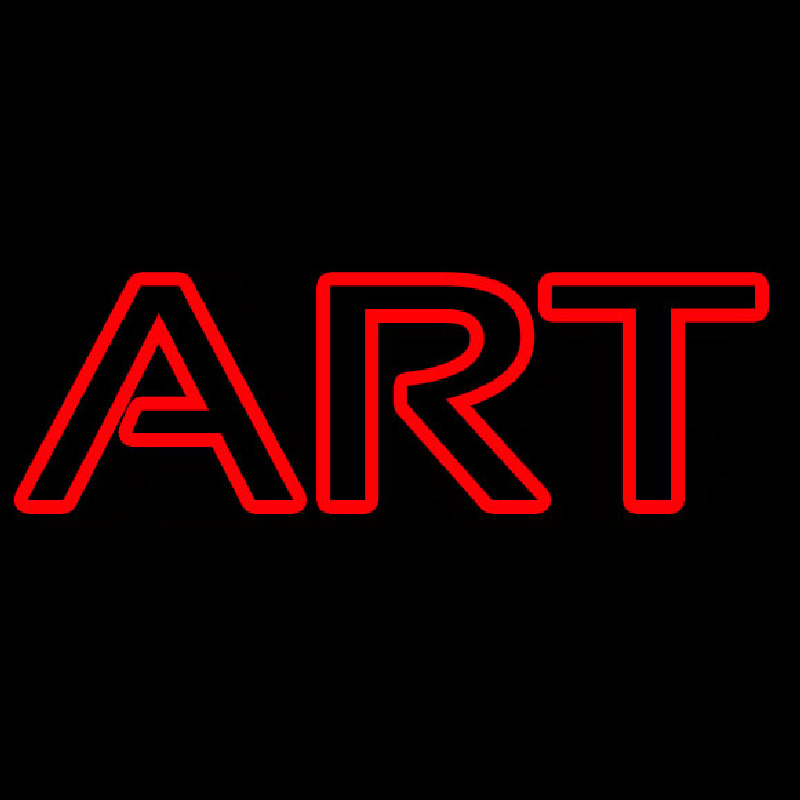 Red Art 6 Neon Sign