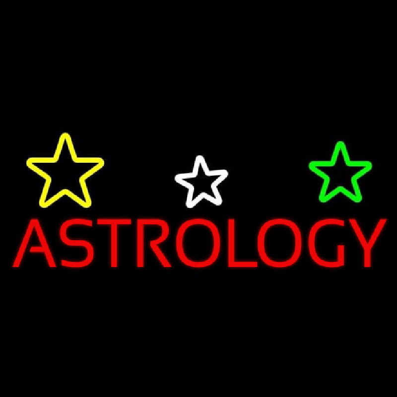 Red Astrology Neon Sign