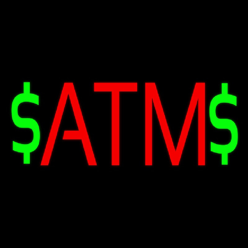 Red Atm 2 Neon Sign