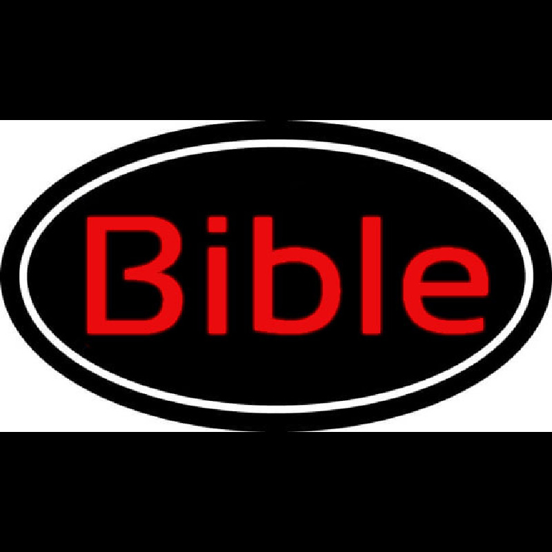 Red Bible With Border Neon Sign