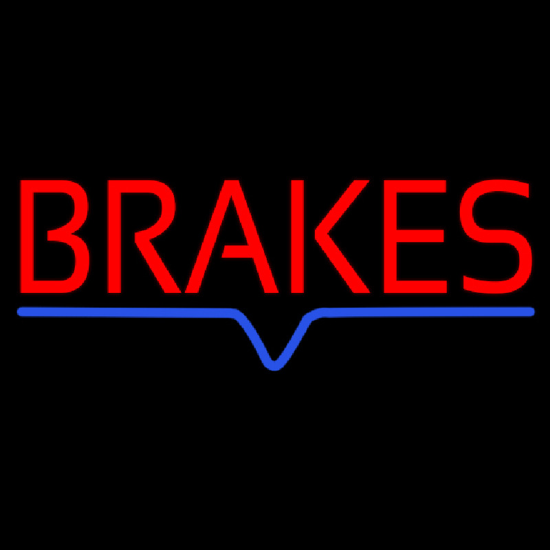 Red Brakes Neon Sign