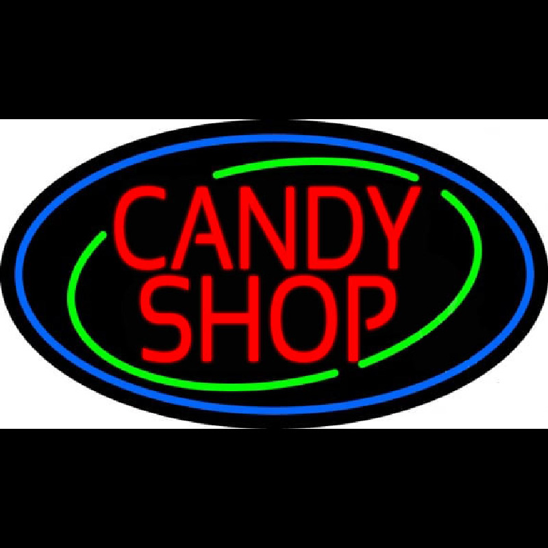 Red Candy Shop Neon Sign