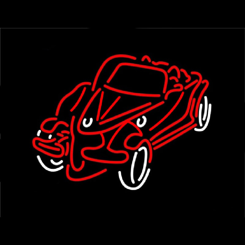 Red Car Neon Sign