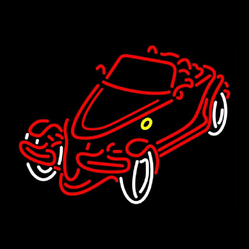 Red Car Neon Sign