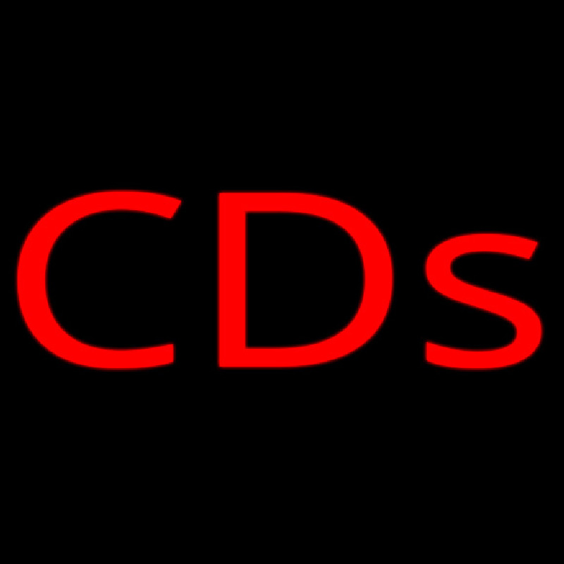 Red Cds Neon Sign