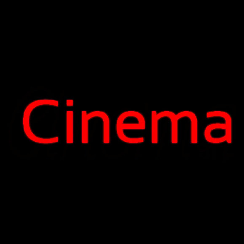 Red Cinema Neon Sign
