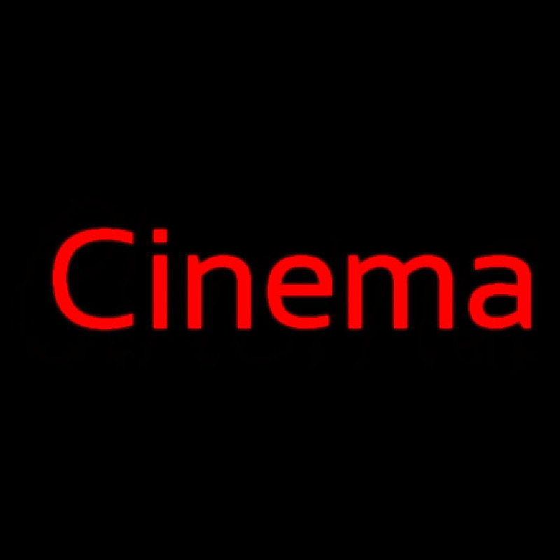 Red Cinema Neon Sign