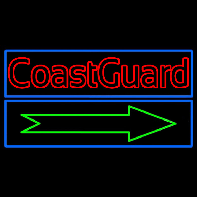 Red Coast Guard Neon Sign