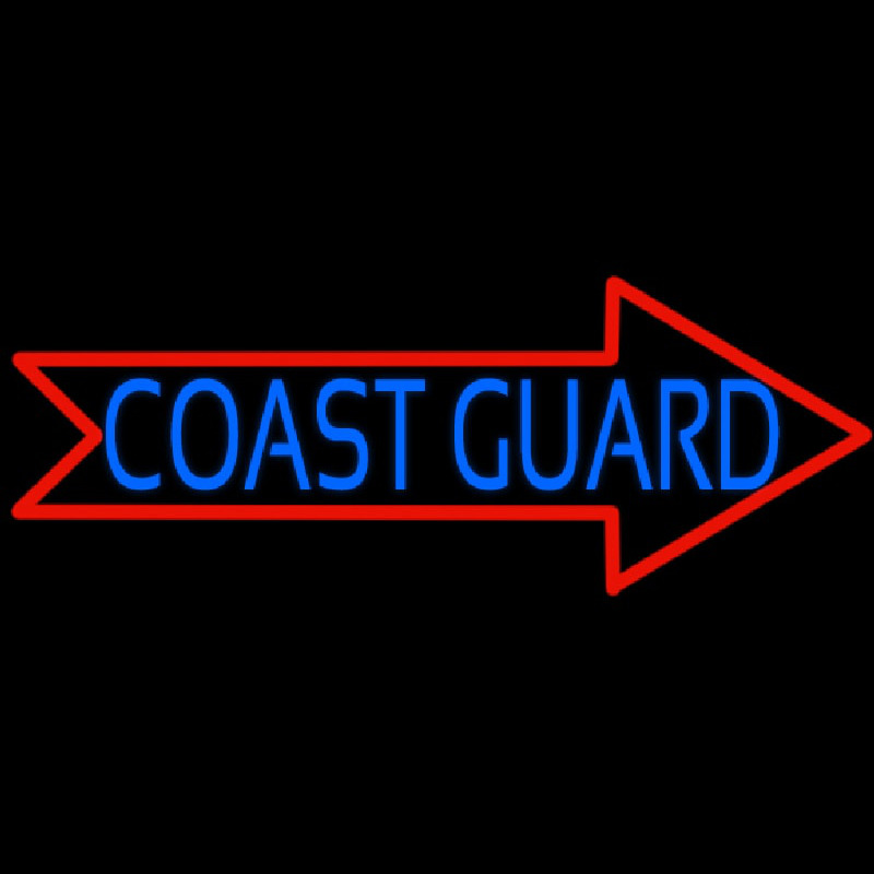 Red Coast Guard Neon Sign