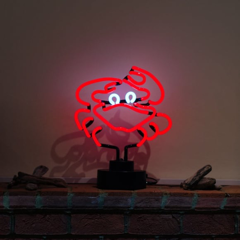 Red Crab Desktop Neon Sign