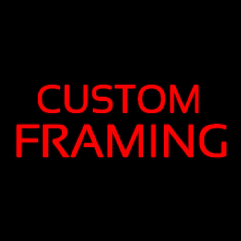 Red Custom Framing Neon Sign