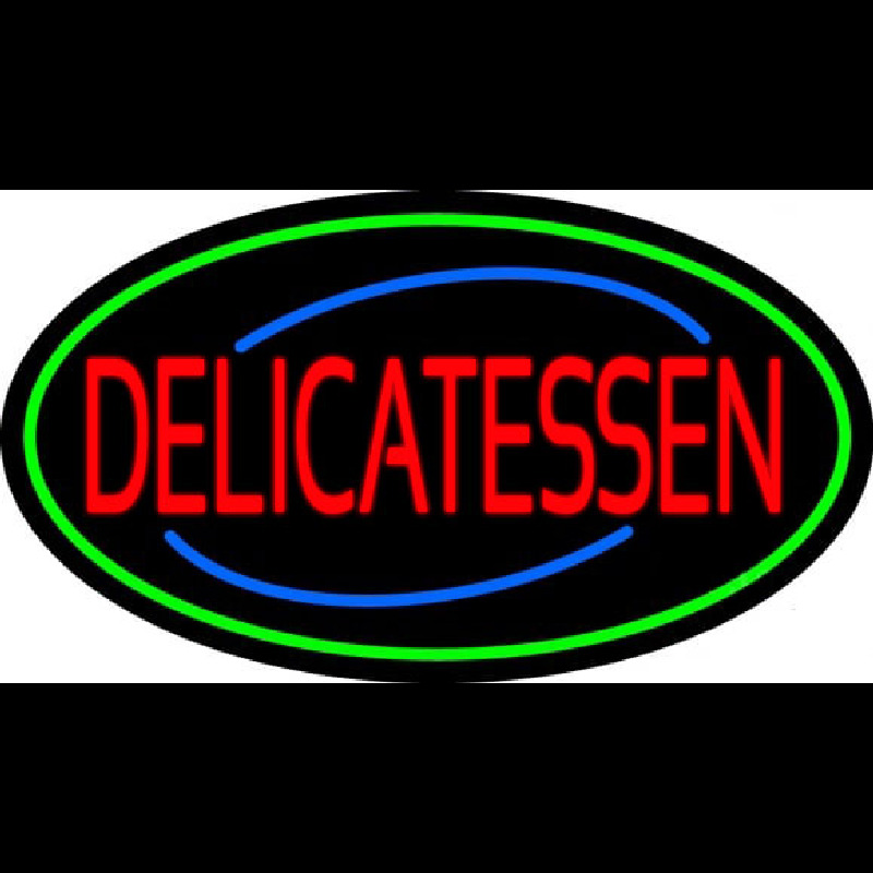 Red Delicatessen Neon Sign