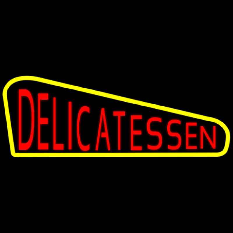 Red Delicatessen Neon Sign