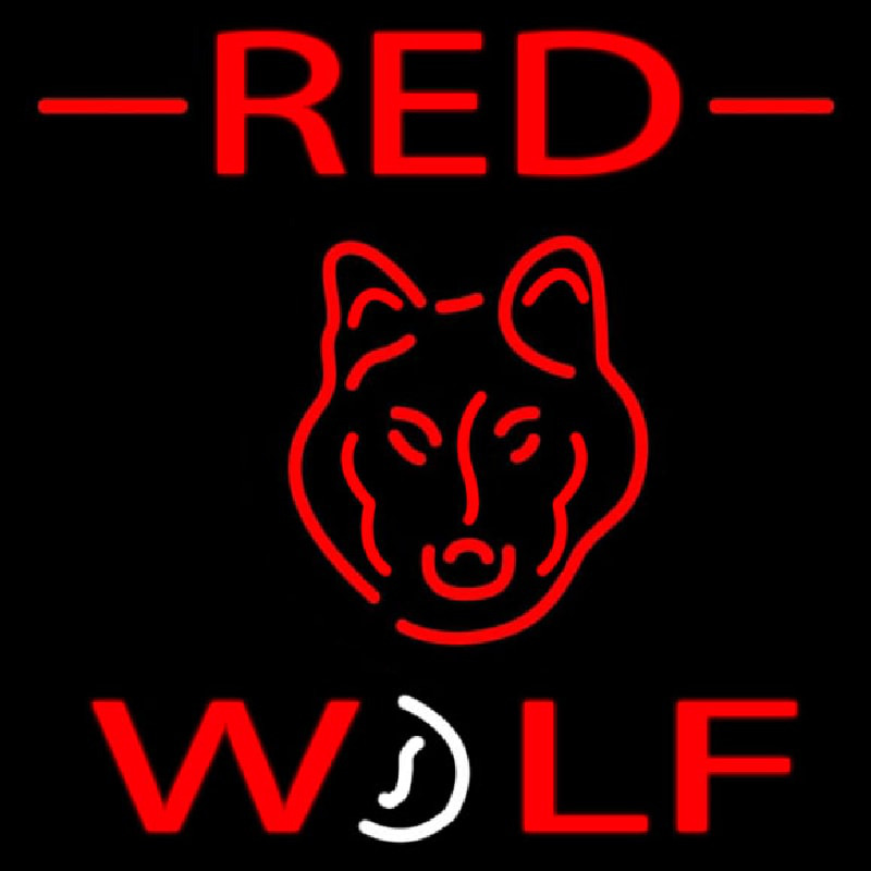 Red Dog Logo Neon Sign